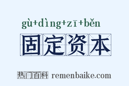固定资本是什么意思的图片